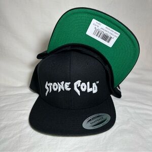 Stone Cold Steve Austin Hat Shattered Glass Embroidered WWF WWE Snapback Black
